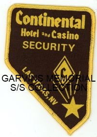 NEVADA,CONTINENTAL HOTEL AND CASINO SECURITY LAS VEGAS 2